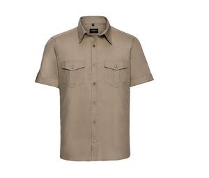 Russell Collection J919M - Roll-sleeve shirt short sleeve