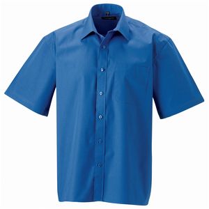Russell Collection J937M - Short sleeve pure cotton easycare poplin shirt