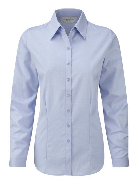 Russell J962F - Camisa de espiga de manga larga