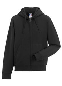 Russell J266M - Authentic zipped hooded sweat Black