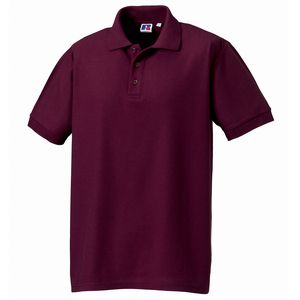 Russell J577M - Ultimate classic cotton polo Burgundy
