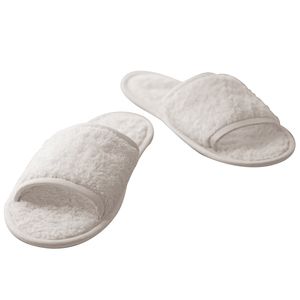 Towel City TC064 - Classic terry slippers (open toe) White