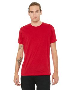 Bella+Canvas 3650 - t-shirt unisexe en poly-coton à manches courtes Rouge