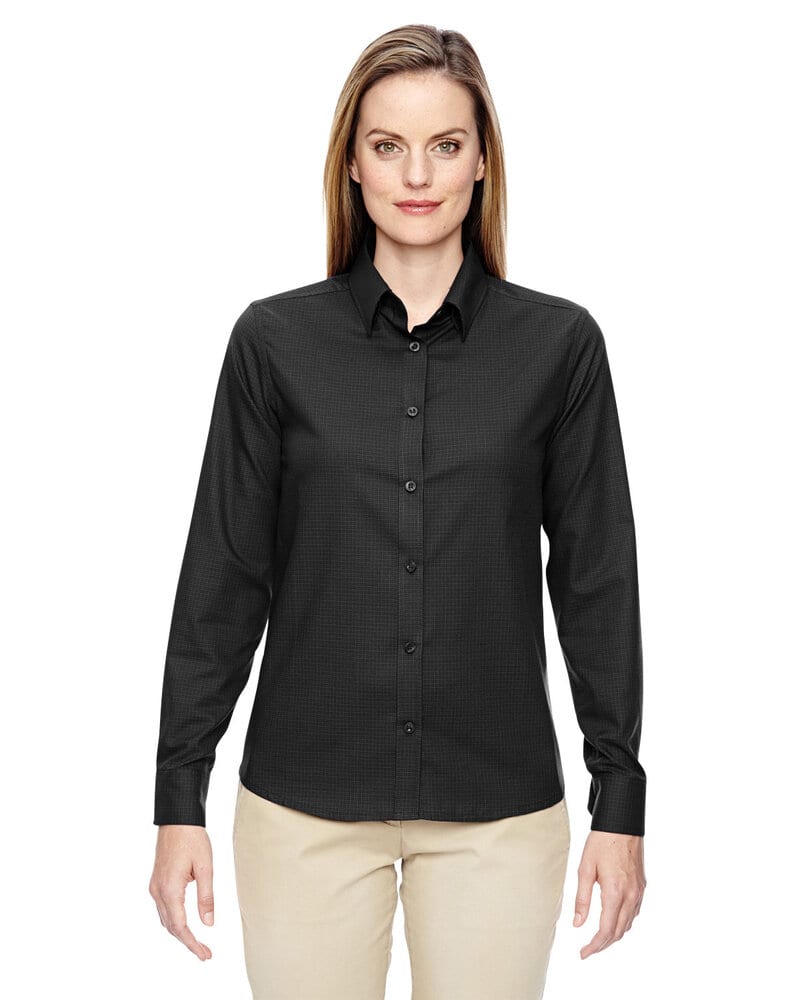 Ash City North End 77043 - Paramount Ladies' Wrinkle Resistant Cotton Blend Twill Checkered Shirt