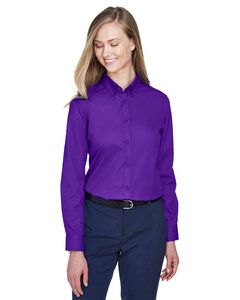 Ash City Core 365 78193 - Operate Core 365™ Ladies' Long Sleeve Twill Shirts Campus Purple