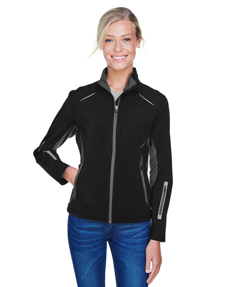 Ash City North End 78678 - Pursuit Ladies' 3-Layer Light Bonded Hybrid Soft Shell Jacket With Laser Perforation