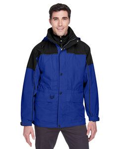 Ash City North End 88006 - Men's 3-In-1 Two-Tone Parka Royal Cobalt W/Midnight Navy