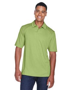 Ash City North End 88632 - Men's Recycled Polyester Performance Pique Polo Cactus Green W/White