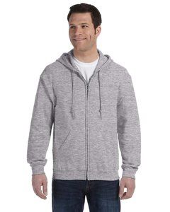 Gildan sweatshirt with zipper for men dark white