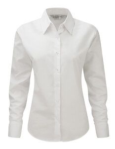 Russell Europe R-932F-0 - Ladies Oxford Blouse LS White