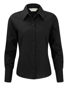 Russell Europe R-956F-0 - Ladies` Ultimate Non-iron Shirt LS Black