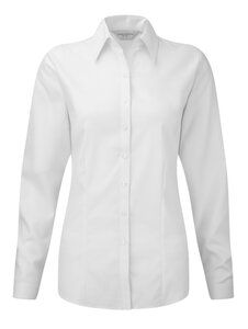 Russell Europe R-962F-0 - Ladies` LS Herringbone Shirt White
