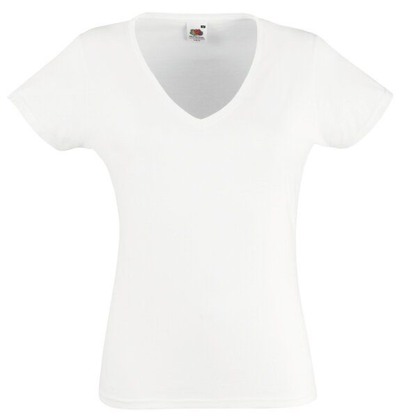 Fruit of the Loom 61-398-0 - Camiseta Para Dama Valueweight con Cuello en V