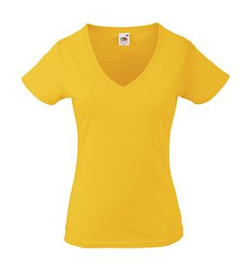 Fruit of the Loom 61-398-0 - Lady-Fit Valueweight V-neck T Sunflower