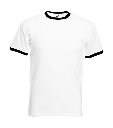 Fruit of the Loom 61-168-0 - Classic Cotton Contrast Ringer Tee