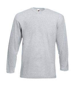 Fruit of the Loom 61-038-0 - Value Weight LS T Heather Grey