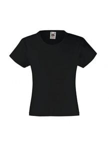 Fruit of the Loom 61-005-0 - Girls Value Weight T Black