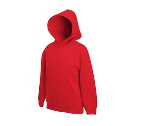 Fruit of the Loom 62-043-0 - Kids Hooded Sweat Red