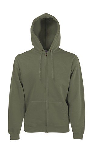 Fruit of the Loom 62-062-0 - Premium Cotton Blend Hooded Zip Sweatshirt