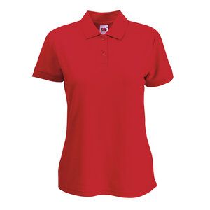 Fruit of the Loom 63-212-0 - Ladies Polo Mischgewebe Red