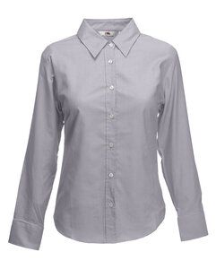 Fruit of the Loom 65-002-0 - Oxford Blouse LS Oxford Grey