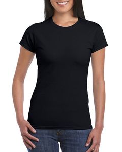 Gildan 64000L - Women's RingSpun Short Sleeve T-Shirt Black