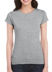 Gildan 64000L - Women's RingSpun Short Sleeve T-Shirt Sport Grey