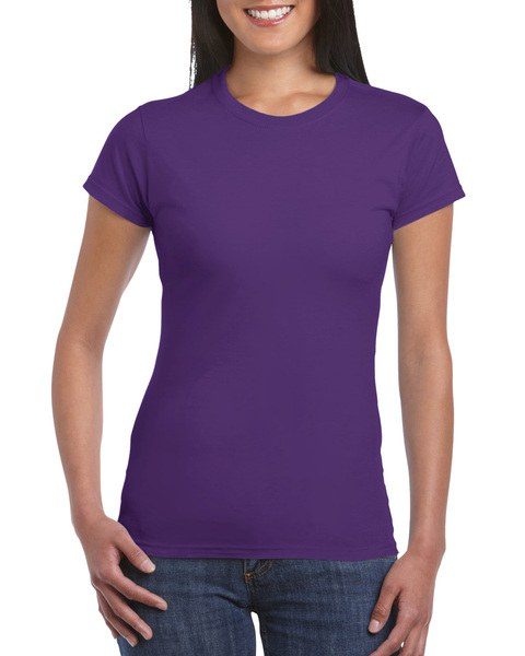 Gildan 64000L - Camiseta de manga corta RingSpun para mujer