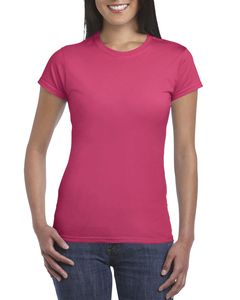 Gildan 64000L - Women's RingSpun Short Sleeve T-Shirt Heliconia