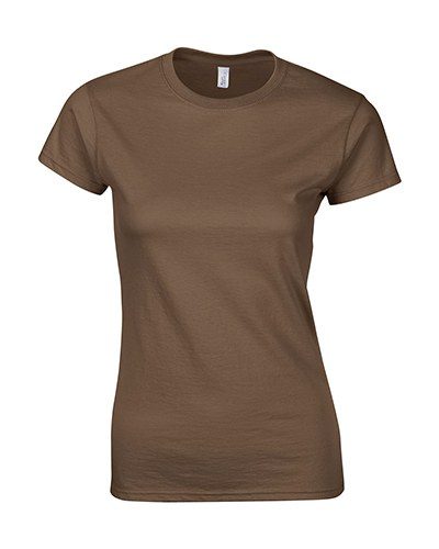 Gildan 64000L - Camiseta de manga corta RingSpun para mujer