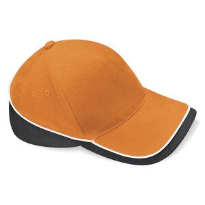 Beechfield B171 - Teamwear Competition Cap Orange/Black/White