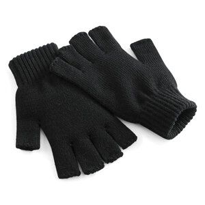 Beechfield B491 - Fingerless Gloves Black