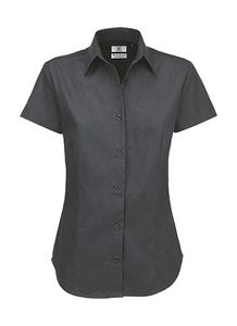 B&C SWT84 - Ladies` Sharp Twill Shirt Dark Grey