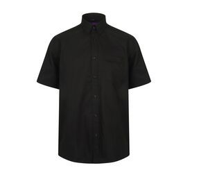 Henbury HB595 - Wicking antibacterial short sleeve shirt Black