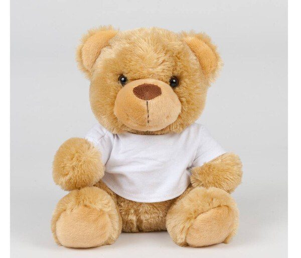 Mumbles MM030 - Plush Bear with Removable Cotton T-Shirt