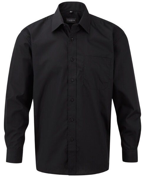 Russell J934M - Camisa popelina de manga larga hombre