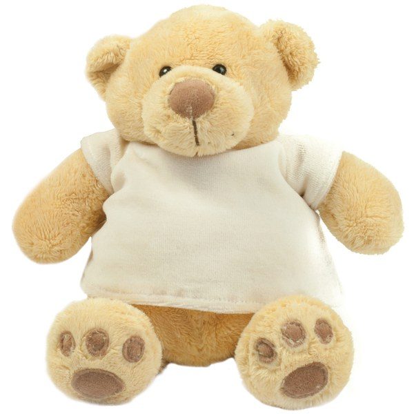 Mumbles MM021 - Osito de Peluche Miel con Camiseta de Velour