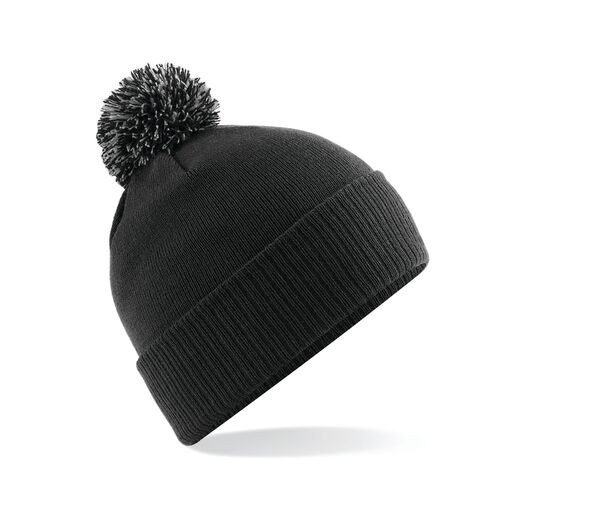 Beechfield BC450 - Gorro Invierno Estilo Doble con Pom Pom