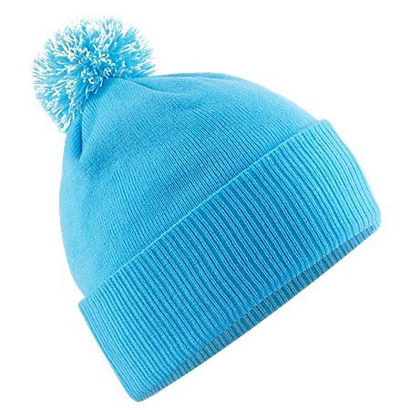 Beechfield BC450 - Versatile Two-Tone Pom Pom Knit Beanie