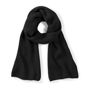 Beechfield BC469 - Metro knitted scarf Black