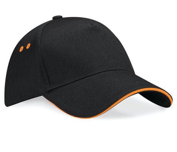 Beechfield BC15C - Gorra de 5 Paneles con Visera Sandwich de Contraste