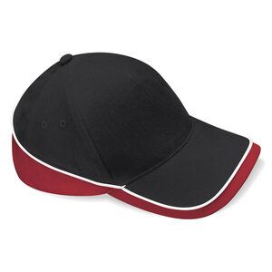 Beechfield BC171 - Teamwear competition cap Black/ Classic Red/ White
