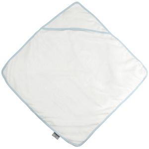 Towel City TC036 - Babies hooded towel White/ Blue