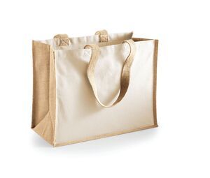 Westford mill WM422 - Classic Burlap Shopping Bag