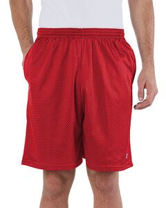 Champion S162 - Long Mesh Shorts with Pockets Scarlet