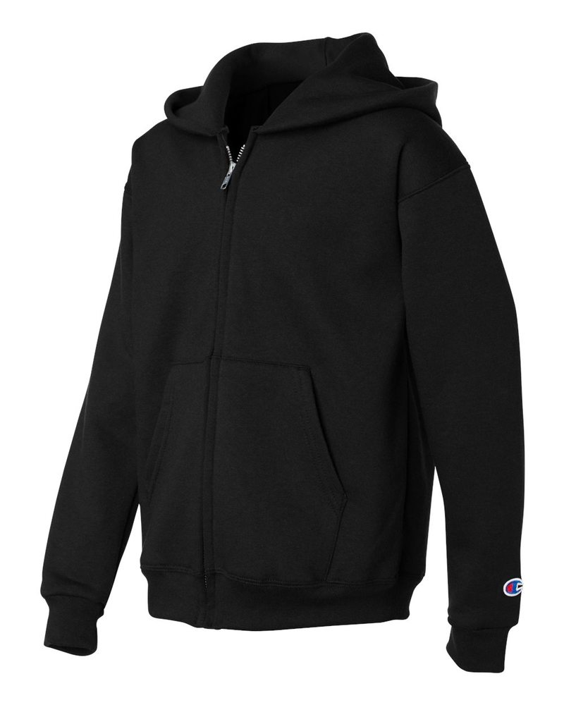 Champion S890 - Eco Youth Full-Zip Hooded Sweatshirt