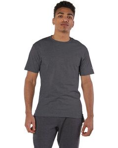 Champion T425 - Short Sleeve Tagless T-Shirt Carbón de leña Heather