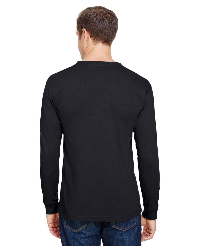 Bayside 3055 - Union-Made Long Sleeve T-Shirt with a Pocket