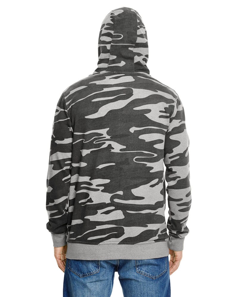 Burnside B8615 - Camo Full-Zip Hooded Sweatshirt