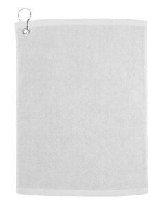 Carmel Towel Company C1518GH - Velour Hemmed Towel with Corner Grommet & Hook